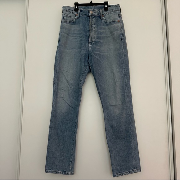 Citizens of Humanity Olivia Crop high rise slim jeans in light blue in size 28. - Picture 2 of 7